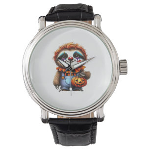 Clown Sloth Halloween Oversized T-Shirt Watch