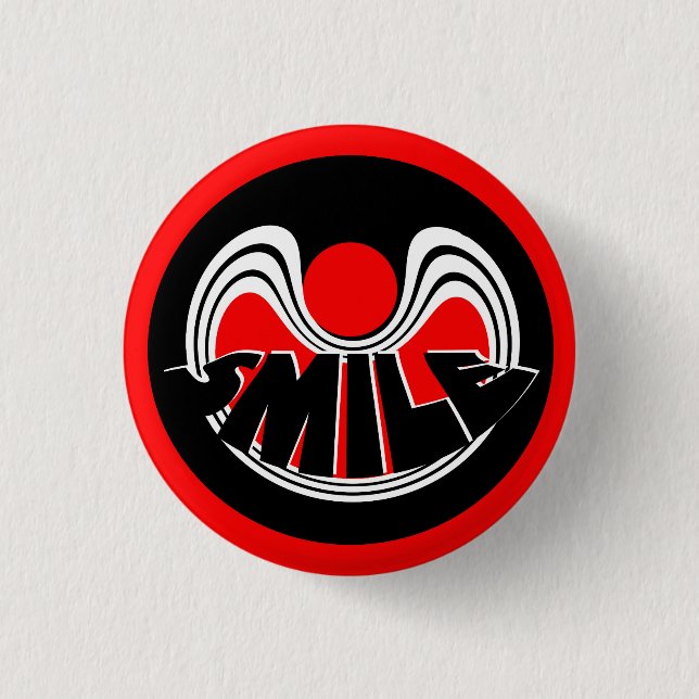 Clown Smile Small, 1¼ Inch Round Button (Front)