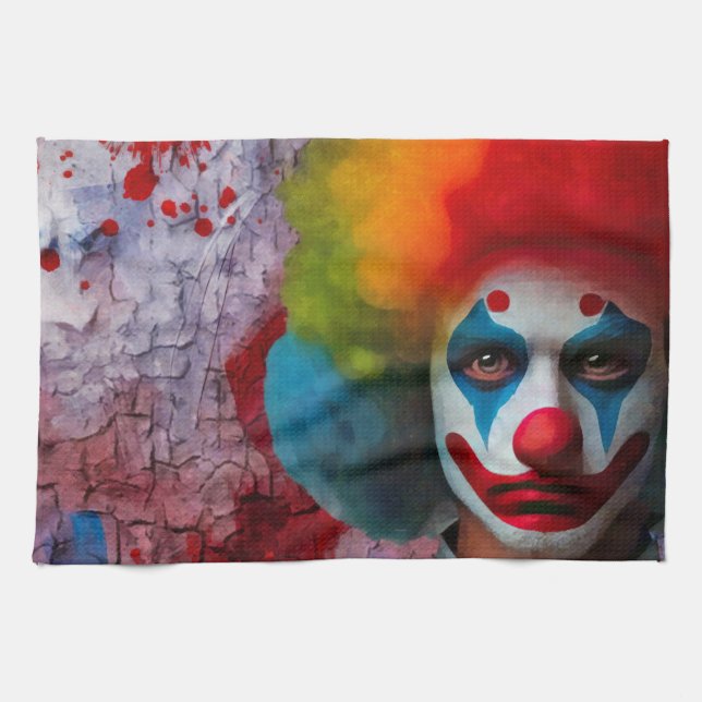 Clown Tea Towel (Horizontal)