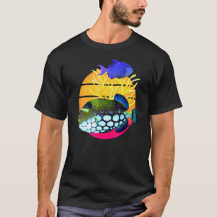 Clown Trigger Niger Trigger Fish Agressive Saltwat T-Shirt