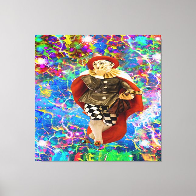 Clown Troubadour Canvas Print (Front)