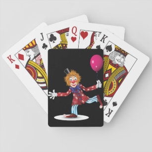 Clown With A Balloon Playing Cards