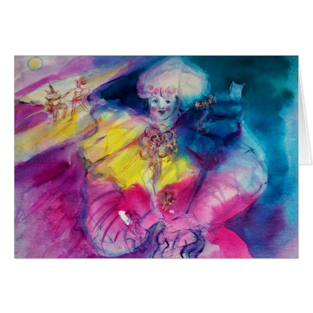 CLOWN WITH OWL AND VIOLIN (Front Horizontal)