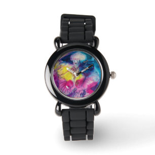 CLOWN WITH OWL AND VIOLIN WATCH