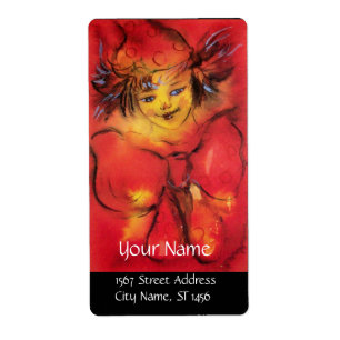 CLOWN WITH RED RIBBON