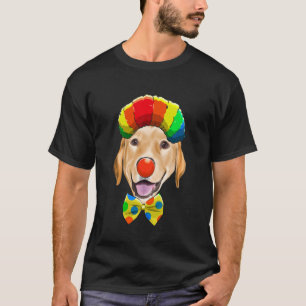 Clown Yellow Labrador Retriever Circus Dog T-Shirt