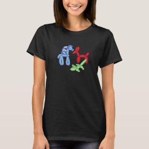 Clowncore Clown Balloon Animals   T-Shirt