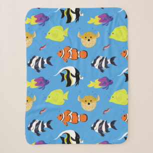 Clownfish and Friends Sherpa Blanket