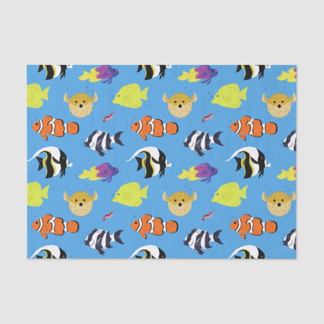 Clownfish and Friends Tissue Paper (Front)
