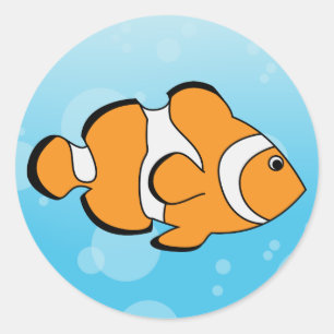 Clownfish Classic Round Sticker