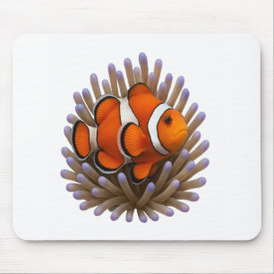 Clownfish & Cosy Coral Mouse Mat
