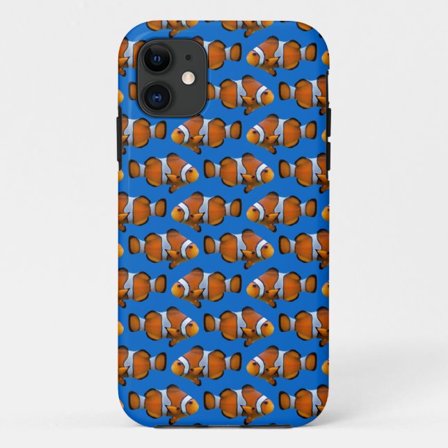 Clownfish Frenzy iPhone 5 Case (Blue) (Back)