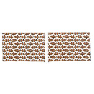Clownfish Frenzy Pillowcases (choose colour)