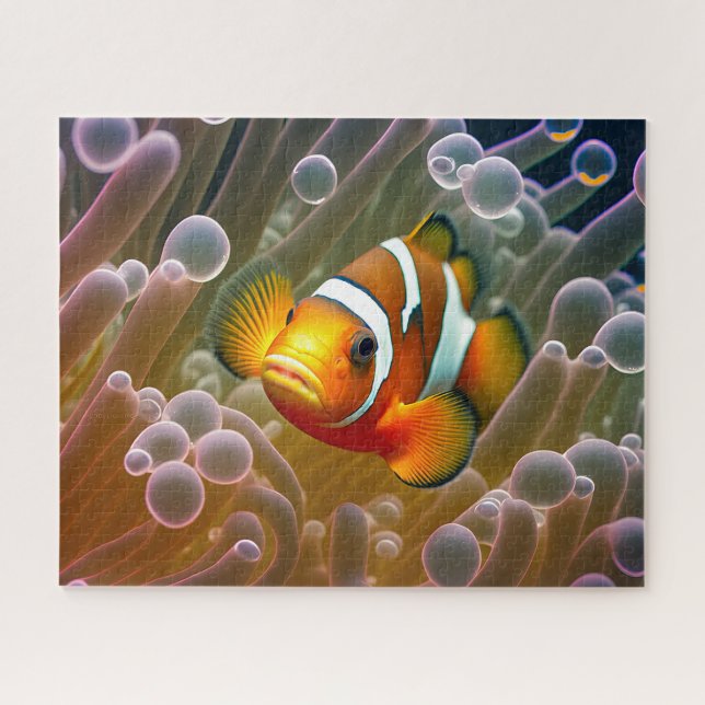 Clownfish in Sea Anemone Jigsaw Puzzle (Horizontal)