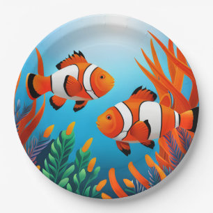 Clownfish In Seaweed Paper Plate
