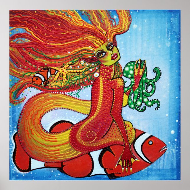 Clownfish Mermaid Poster (Front)