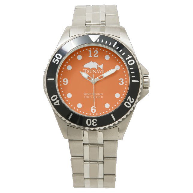 Clownfish orange dive watch (Front)