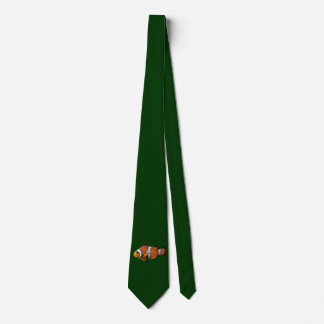 Clownfish Tie Double Sided (Dark Green)