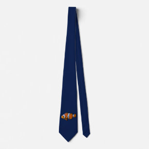 Clownfish Tie (Navy)