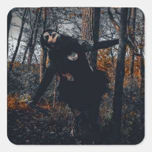 Clownin' Around In Da Woods Square Sticker