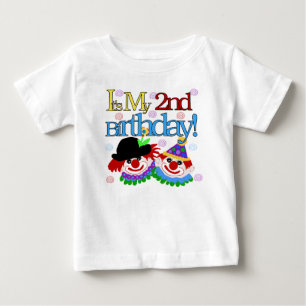 Clowns 2nd Birthday Baby T-Shirt