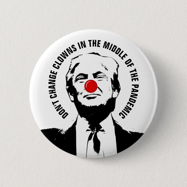 Clowns and the Pandemic 6 Cm Round Badge (Front)