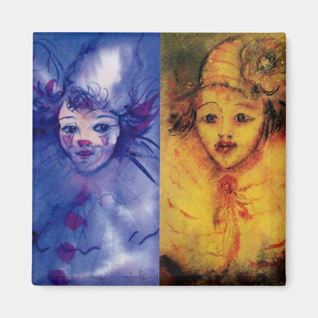 CLOWNS COLLECTION / Venetian Masquearde Ball Magnet (Front)