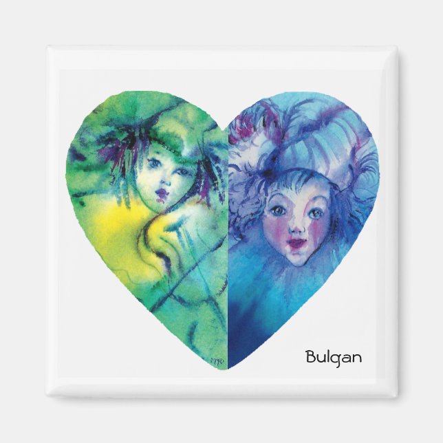 CLOWNS COLLECTION / Venetian Masquearde Ball Magnet (Front)