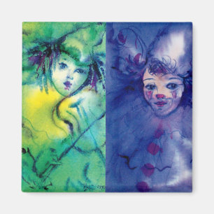 CLOWNS COLLECTION / Venetian Masquearde Ball Magnet