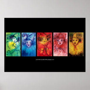 CLOWNS COLLECTION / Venetian Masquearde Ball Poster