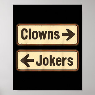 Clowns jokers poster