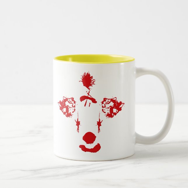 Clowns Made Me Do It Two-Tone Coffee Mug (Right)
