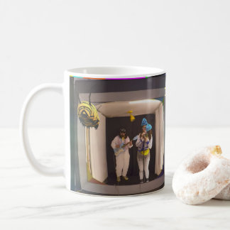 Clowns play rock music coffee mug