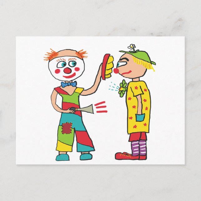 Clowns Postcard (Front)