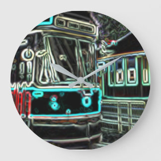CLRV Neon at stn 27.3 cm Round Acrylic Wall Clock