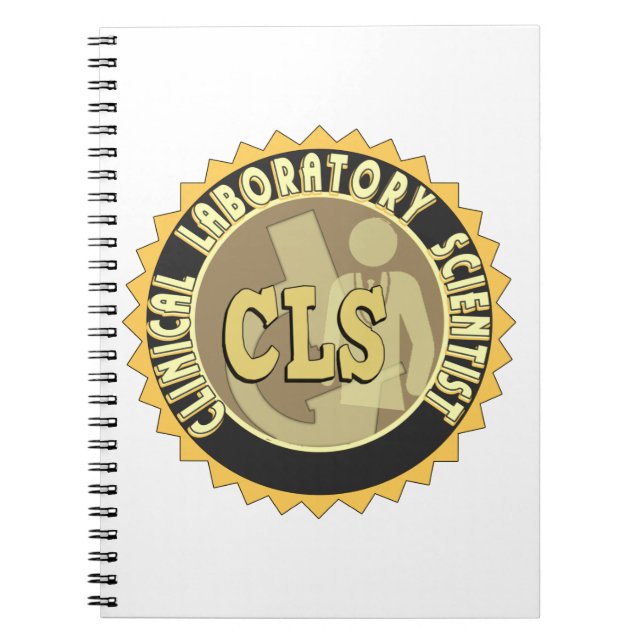 CLS BADGE - CLINICAL LABORATORY SCIENTIST NOTEBOOK (Front)