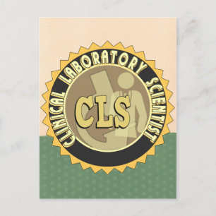 CLS BADGE - CLINICAL LABORATORY SCIENTIST POSTCARD
