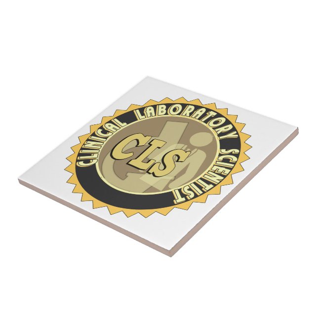CLS BADGE - CLINICAL LABORATORY SCIENTIST TILE (Side)