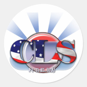 CLS in the USA CLINICAL LABORATORY SCIENTIST Classic Round Sticker