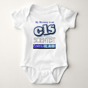 CLS LOGO - CLINICAL  LABORATORY SCIENTIST BABY BODYSUIT