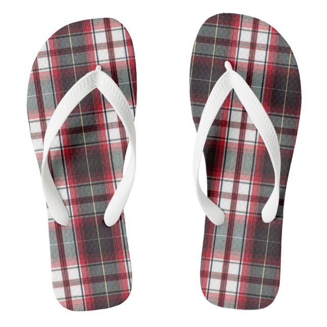CLS Positively Plaid Flip Flops for ADULTS (Footbed)