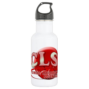 CLS RBC LOGO CLINICAL LAB SCIENTIST BLOOD CELLS 532 ML WATER BOTTLE