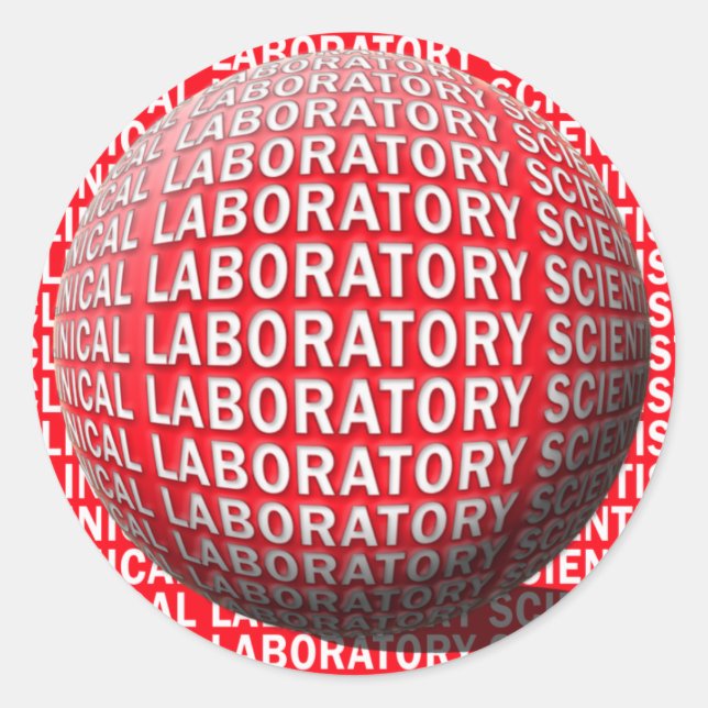 CLS SPHERE Clinical Laboratory Scientist Classic Round Sticker (Front)