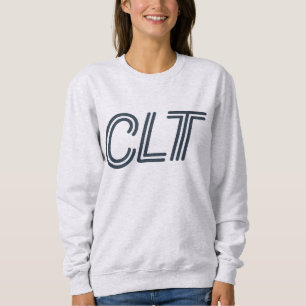 CLT Charlotte Airport Code – Modern Aviation Sweatshirt