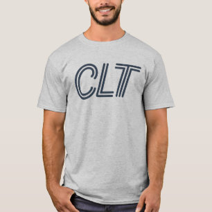 CLT Charlotte Airport Code – Modern Aviation T-Shirt