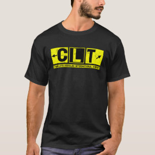 CLT Charlotte Douglas Int'l Airport Taxiway Sign V T-Shirt