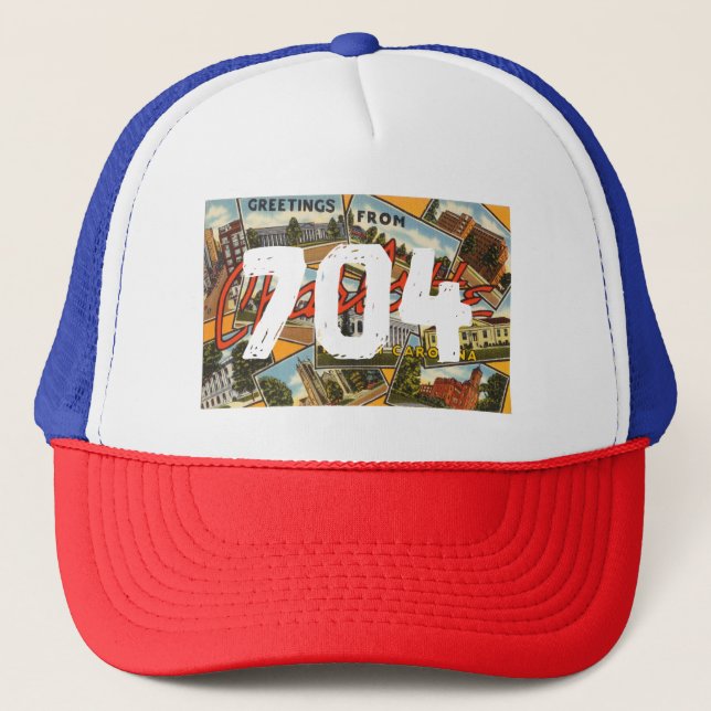 CLT Charlotte North Carolina 704 hat (Front)