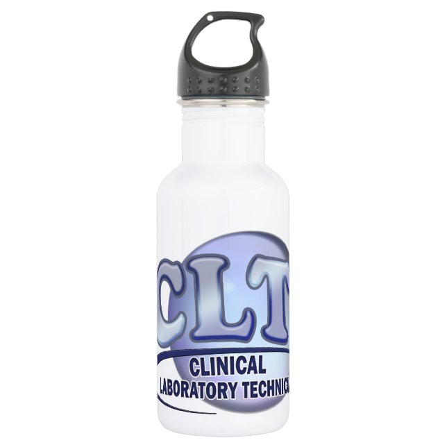 CLT FunBlue LOGO - CLINICAL LABORATORY TECHNICIAN 532 Ml Water Bottle (Front)