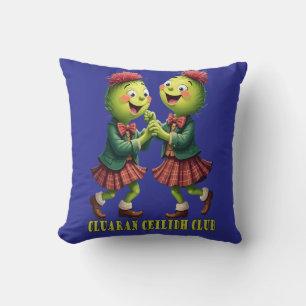 Cluaran Ceilidh Club Scottish Thistles Wearing Cushion
