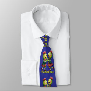 Cluaran Ceilidh Club Scottish Thistles Wearing Tie